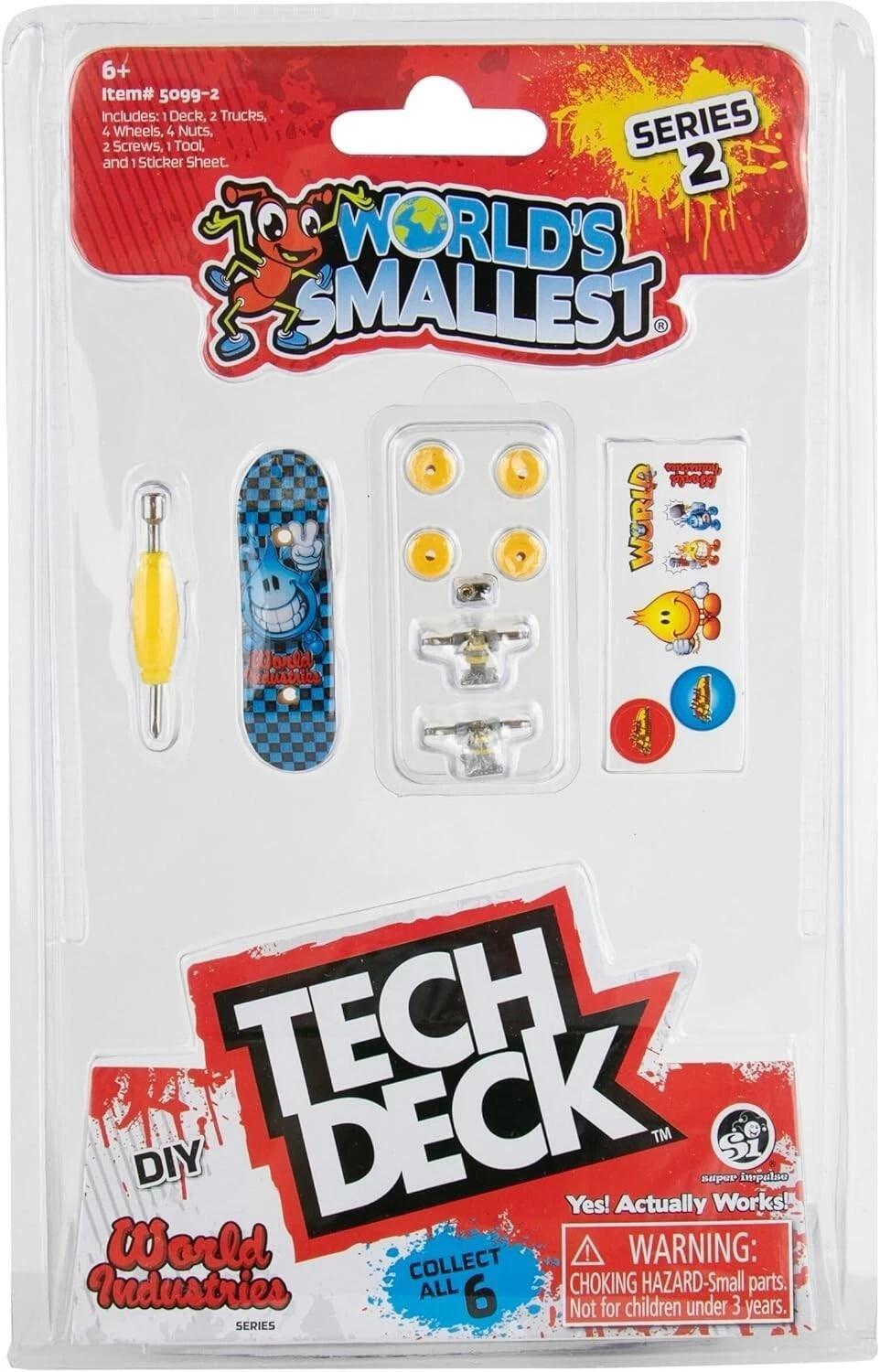 Tech Deck World's Smallest Fingerboard Complete - World Industries Series 2
