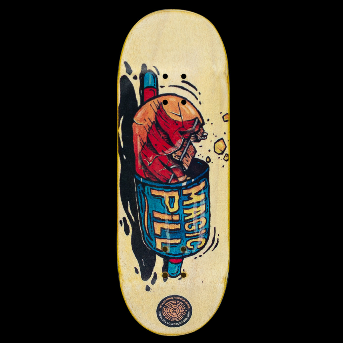 Yellowood Fingerboard Deck - Magic Pill