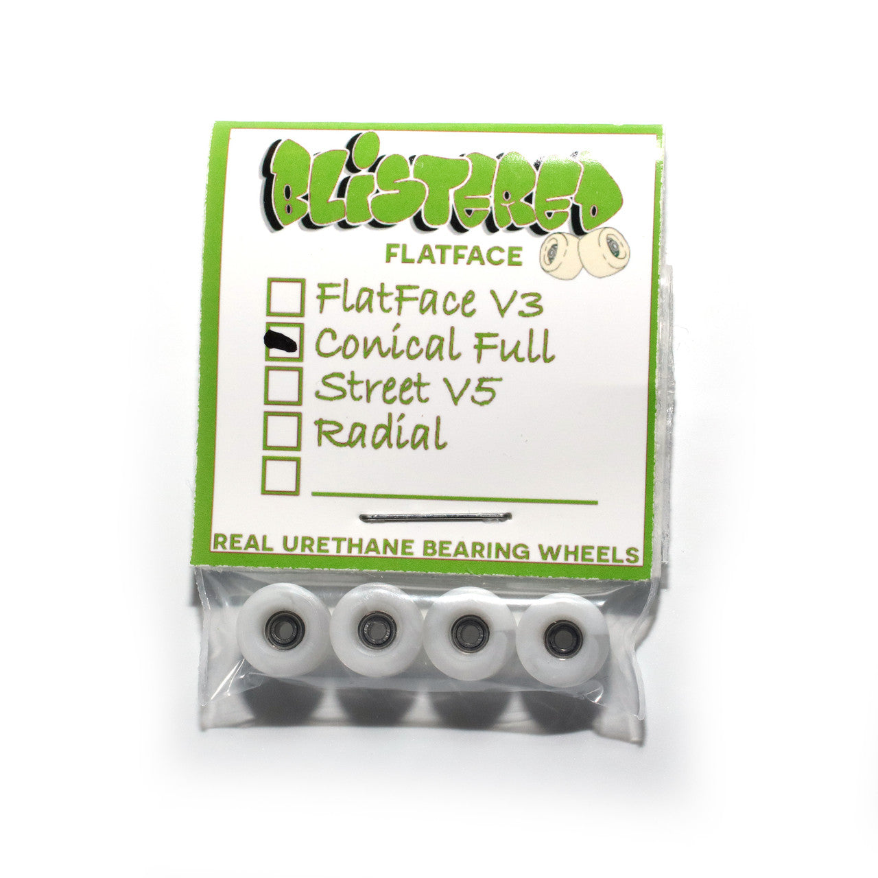 Blistered Conical Full Fingerboard Wheels - Marble Swirl