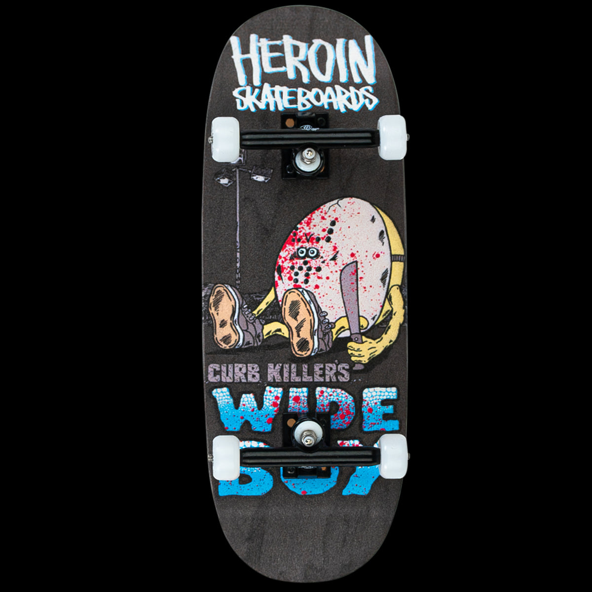 Close Up x Heroin Skateboards Fingerboard Complete - Curb Killers Wide Boy