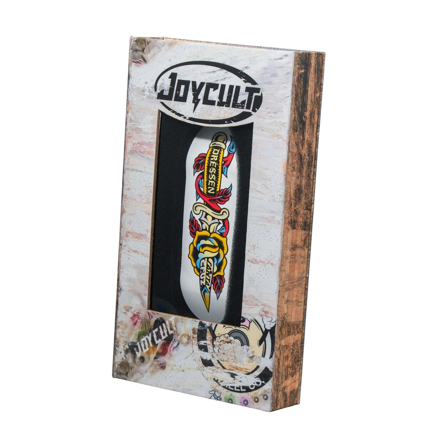Joycult x Santa Cruz Fingerboard Deck - Dressen Rose Dagger