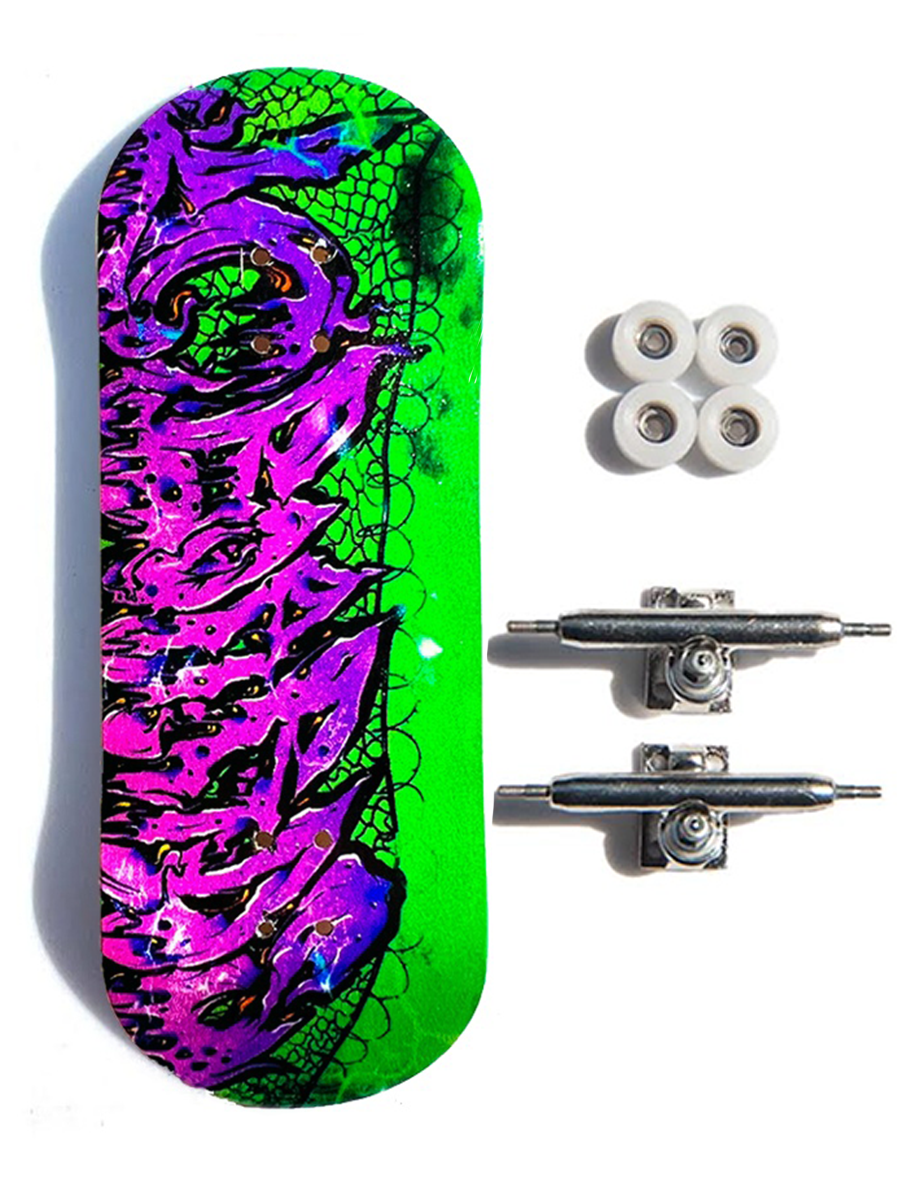 LC Boards Street Art Series Fingerboard Complete - LC Piece