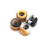 FlatFace Fingerboard G9 Dual Bearing Wheels - Swirl - Moose Tracks and Honey