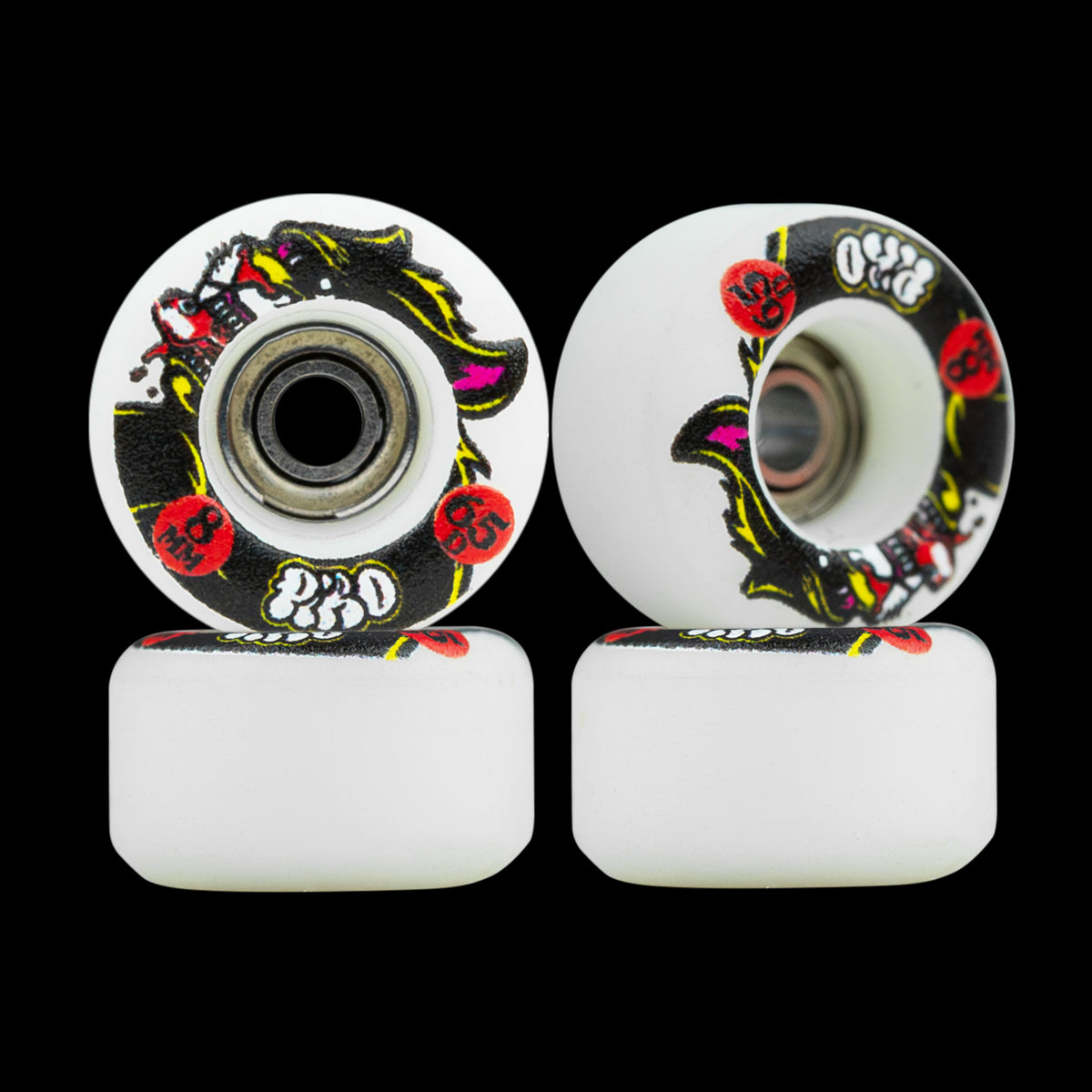 Piro Performance Graphic Fingerboard Wheels - Bakeneko