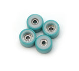 FlatFace Fingerboard Dual Durometer Bearing Wheels - White