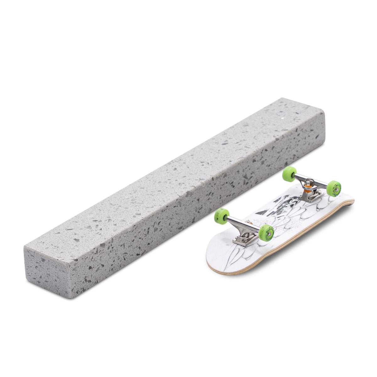 Small Marble Ramp TV Marble Fingerboard Ramp - Tiny Curb – The Vault Pro Scooters