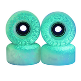 Blistered V5 Street Fingerboard Wheels - Translucent Off White Glow