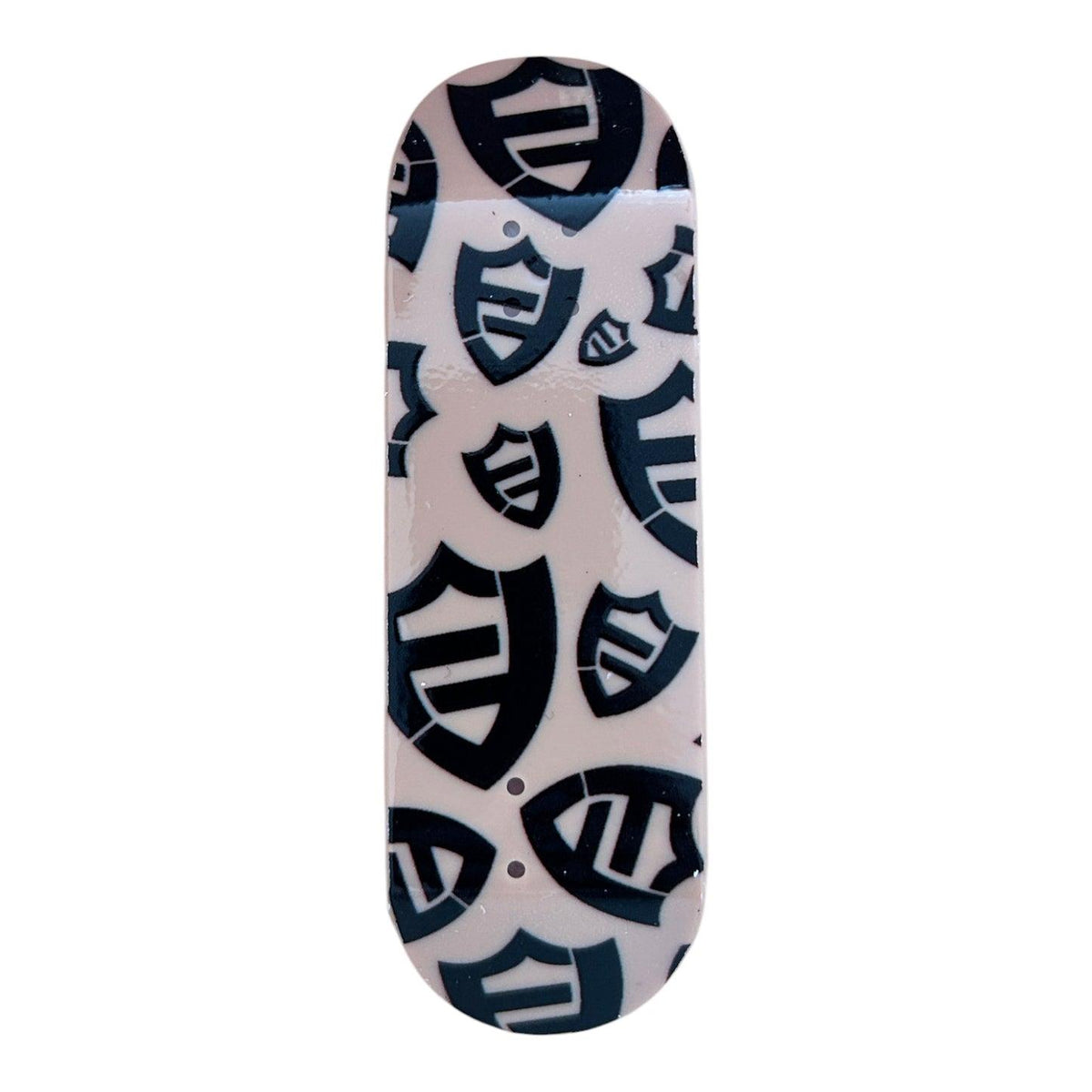 FlatFace x Duck Decks D-16 Polycabonate Fingerboard Deck - Black Logos on Tan