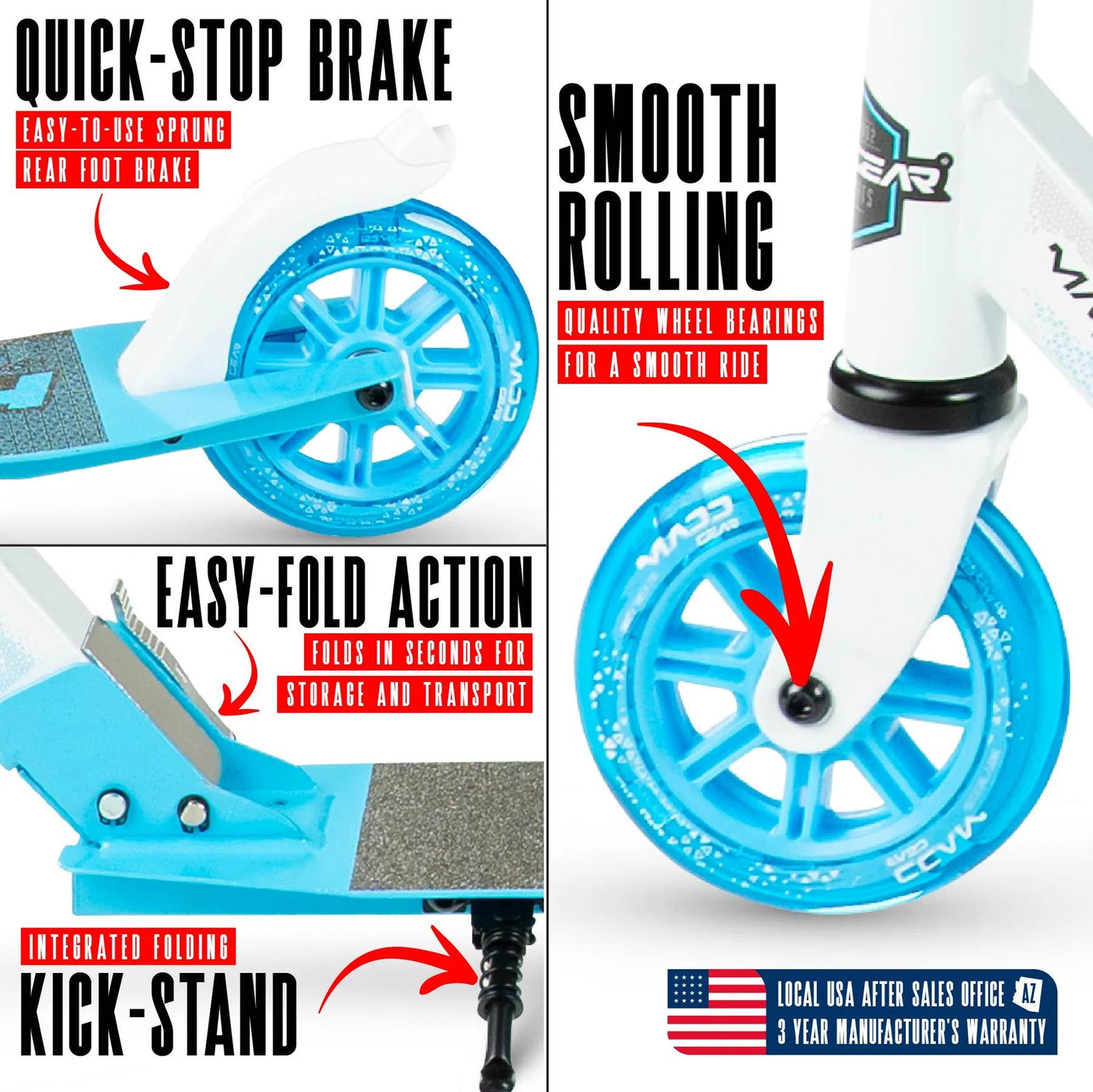 Madd Gear Rush 125 Youth Scooter