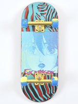 DK Fingerboard Complete w/Urethane Wheels - F@ckingDK Blue Jungle