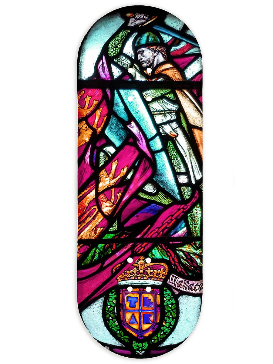 Teak Tuning Fingerboard Deck - Wallace Stained Glass