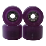 FlatFace x Blistered G1 Bearing Fingerboard Wheels - Clear Sunshift into Purple