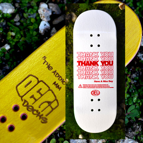 DeliDecks Fingerboard Deck - Thank You