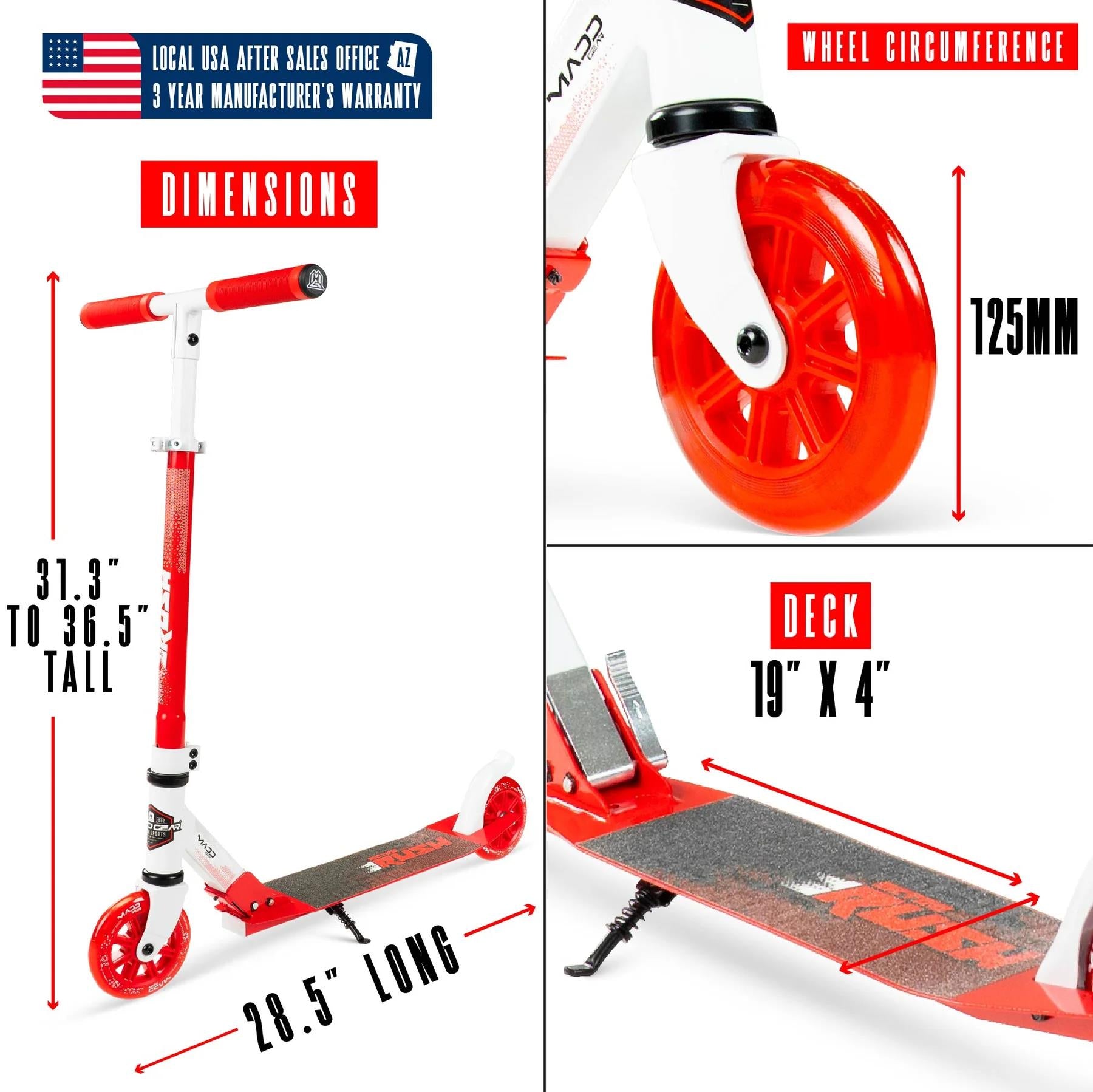 Madd Gear Rush 125 Youth Scooter – The Vault Pro Scooters