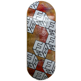 FlatFace x Cowply G15.12 Fingerboard Deck - White Cubes SE