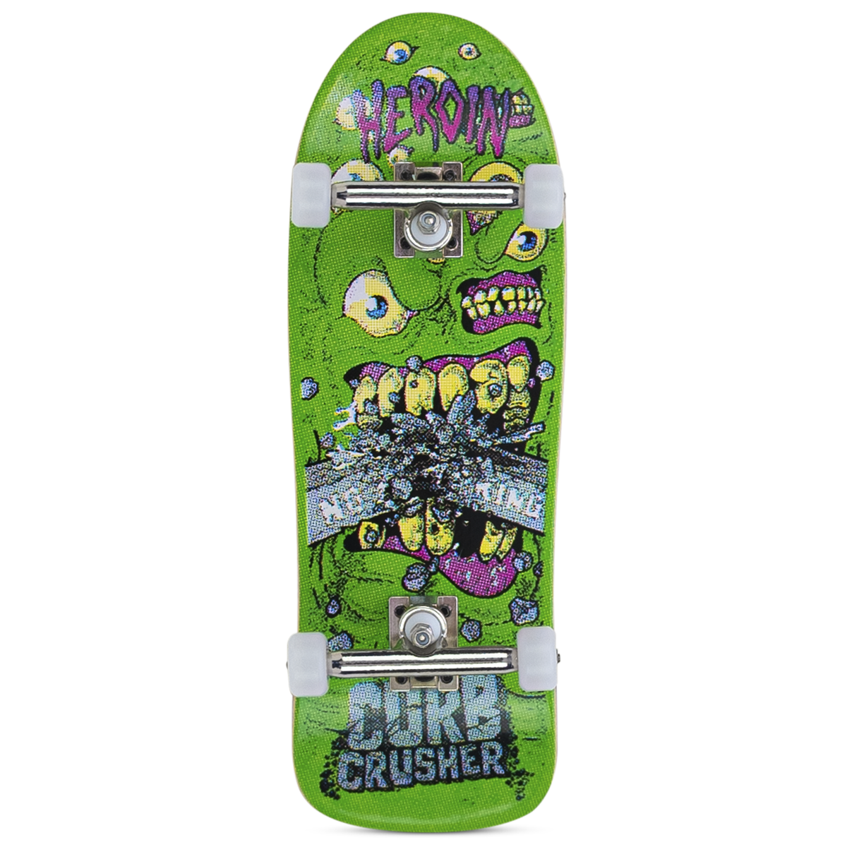 Custom x Heroin Fingerboard Complete - Curb Crusher Chomp