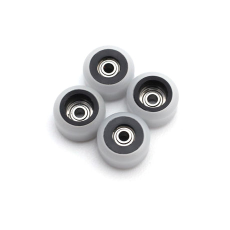 FlatFace Fingerboard Dual Durometer V2 Bearing Wheels - Black and White