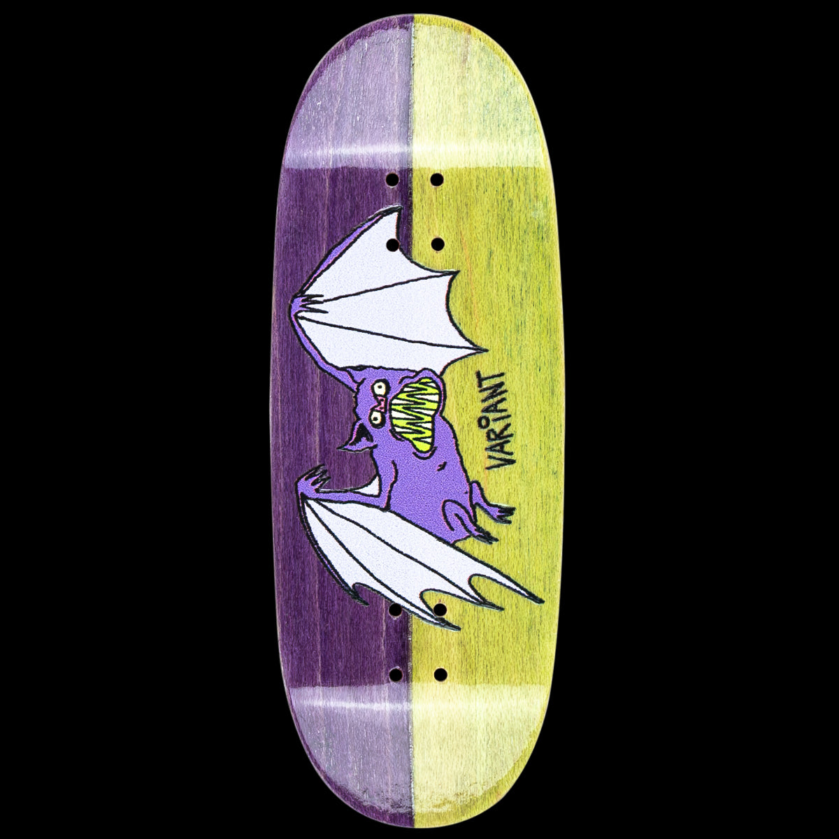 Variant Fingerboard Deck - Fakie Vanilla Green and Purple