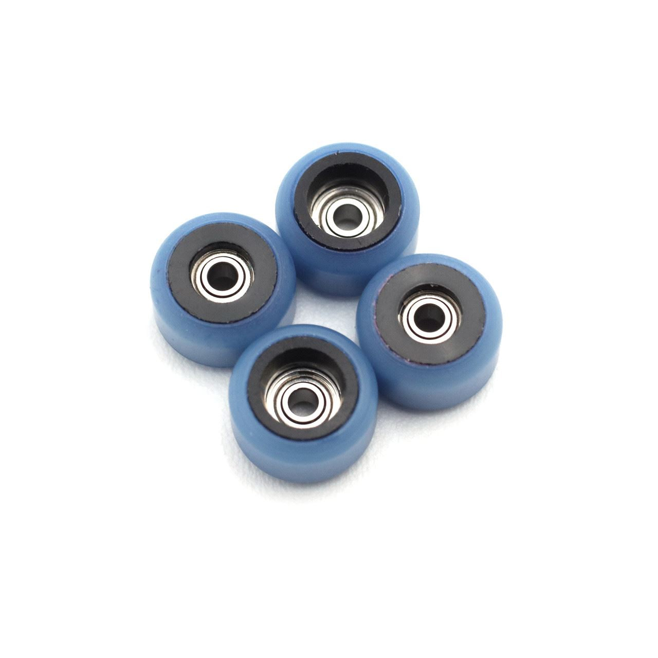 FlatFace Fingerboard Dual Durometer V2 Bearing Wheels - Black and Blueberry