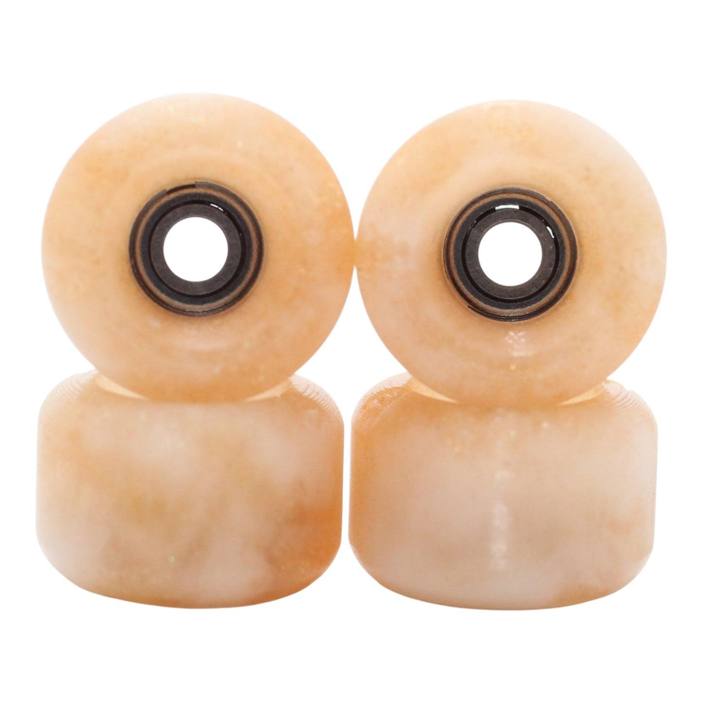 Blistered x Flatface x Blackriver G4-BR Fingerboard Wheels - Golden Marbe w/ Subtle Purple Glow