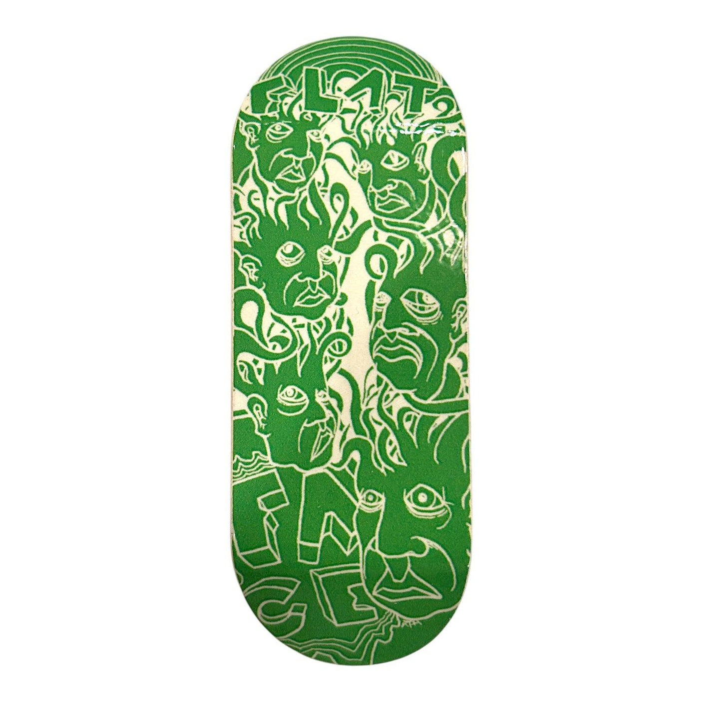 FlatFace G15 Fingerboard Deck - Zeph Green White GLOW
