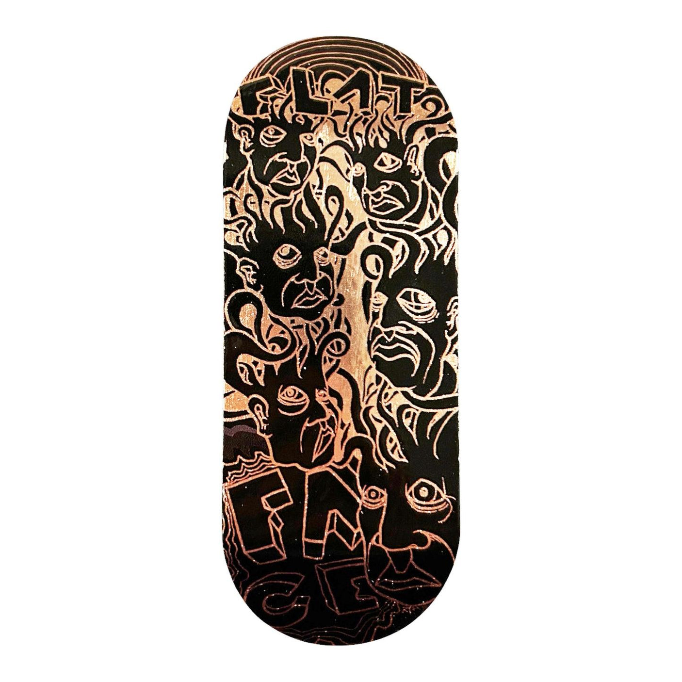 FlatFace G16 Fingerboard Deck - Zeph on Rose Gold Metallic