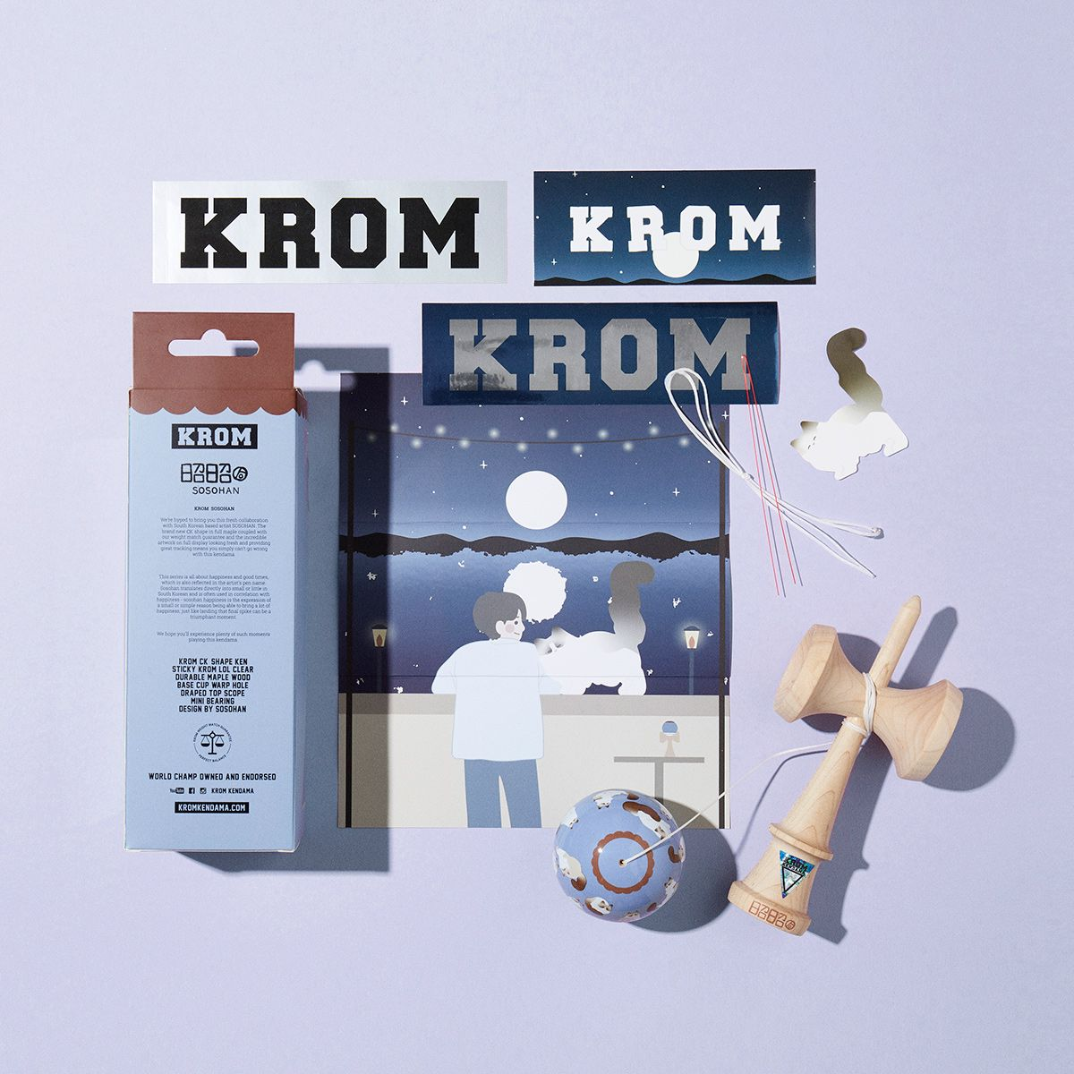 Krom Sosohan Cat Signature Kendama – The Vault Pro Scooters