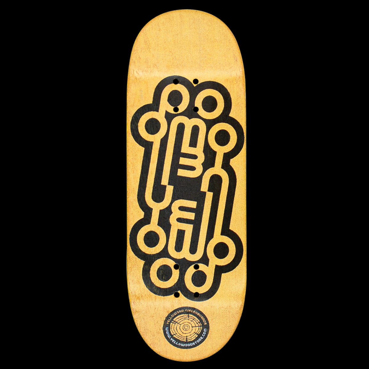 Yellowood Fingerboard Deck - Logo