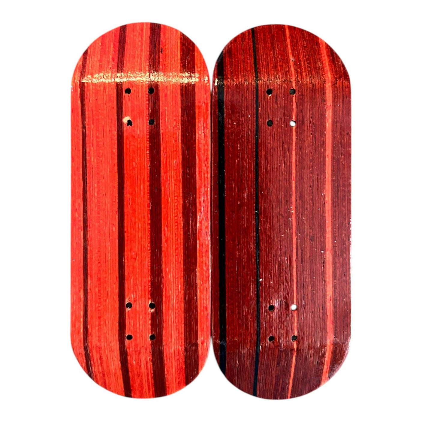 FlatFace Prototype Fingerboard Deck - Red Striped Premium