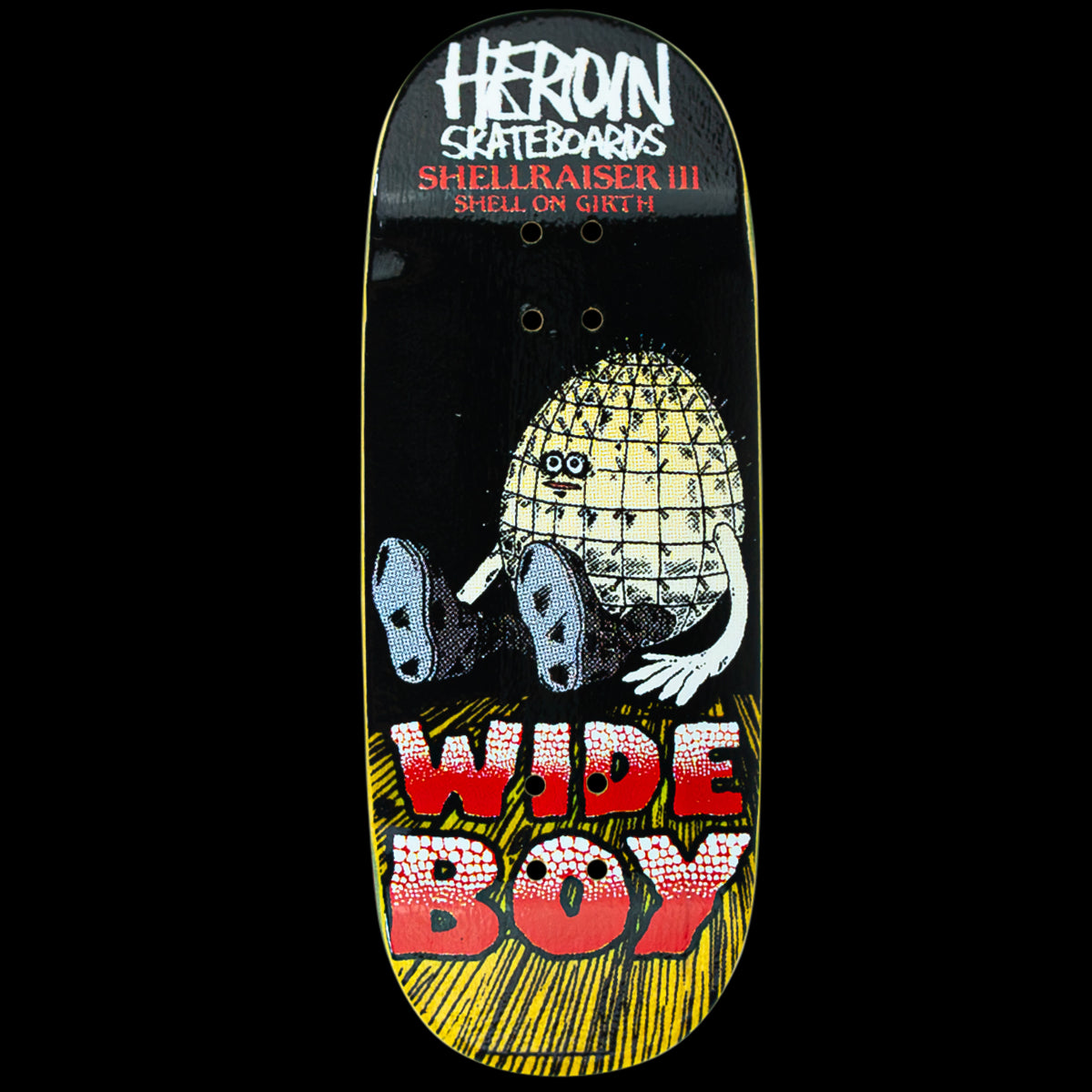 Chems x Heroin Skateboards Fingerboard Deck - Shell Raiser III