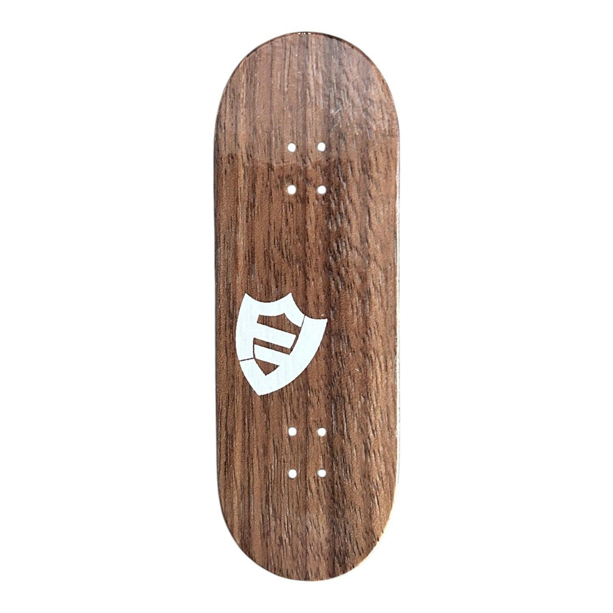 FlatFace Flatty Fingerboard Deck - Walnut Mini Logo