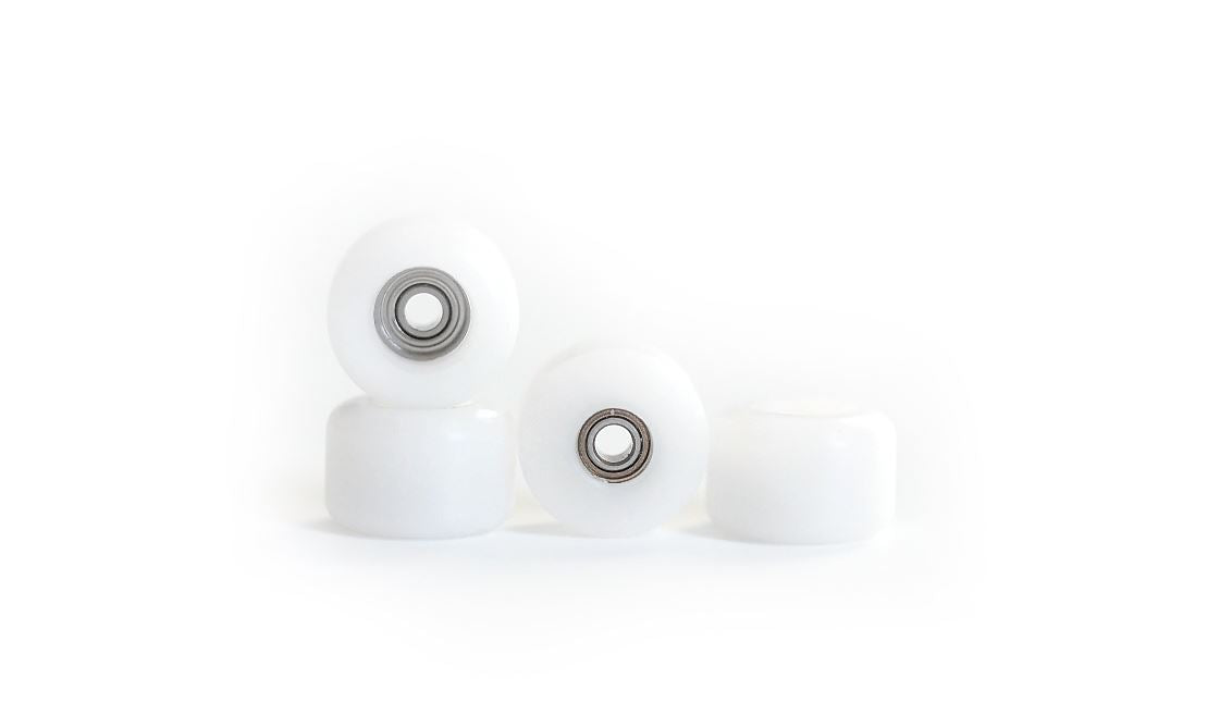 FlatFace Fingerboard G4 Bearing Wheels - White
