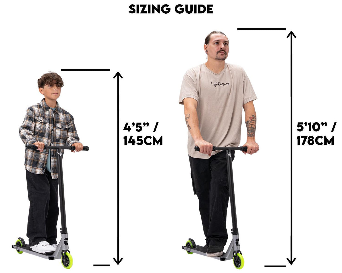 Sizing Guide for Envy Colt S6 Pro Scooter