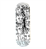 FlatFace x Duck Decks D-16 Polycabonate Fingerboard Deck - Zeph White