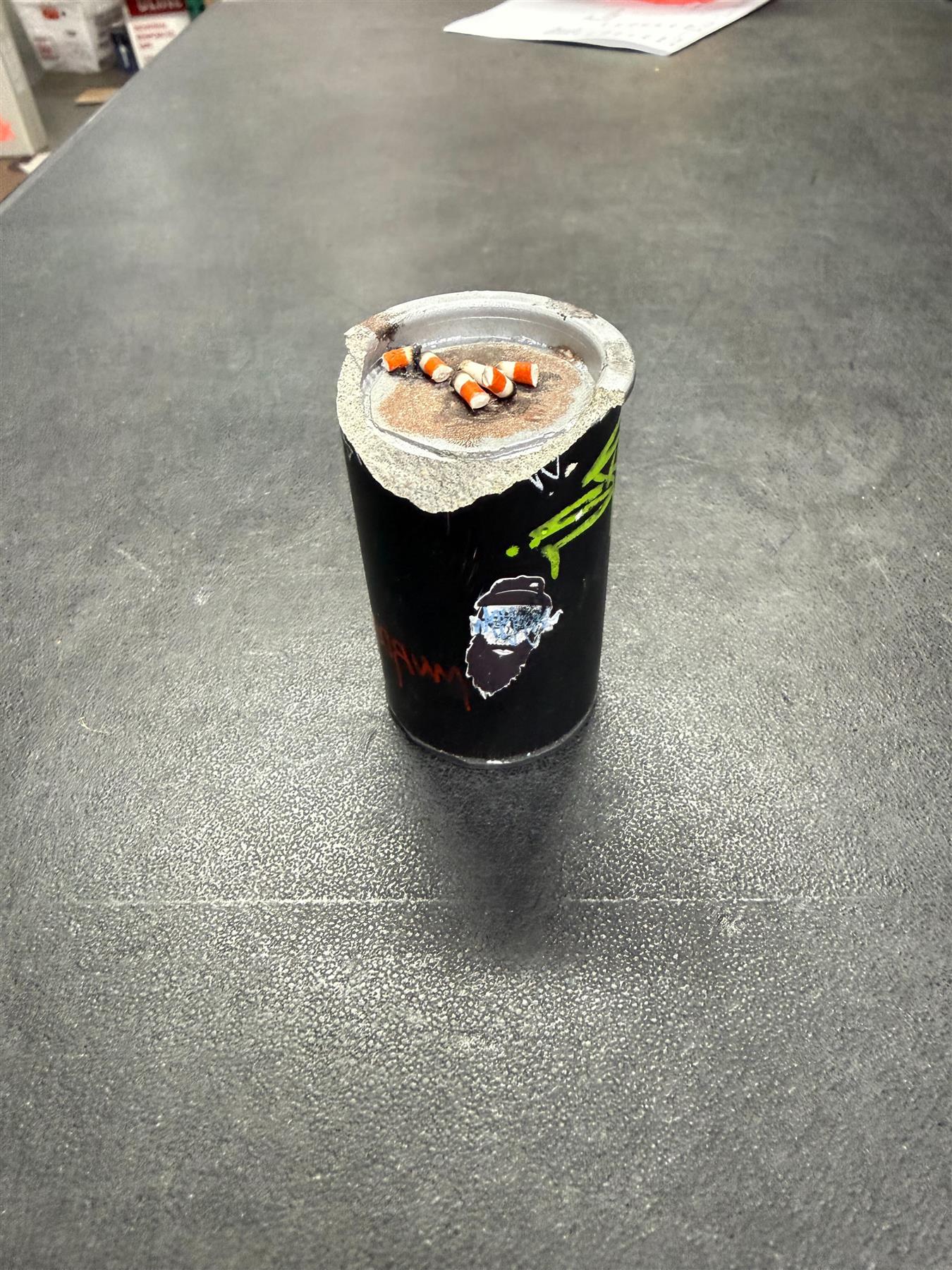 Clearance WhytMykConcrete Fingerboard Ramp - Ash Tray