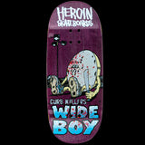 Chems x Heroin Skateboards Fingerboard Deck - Curb Killers Wide Boy