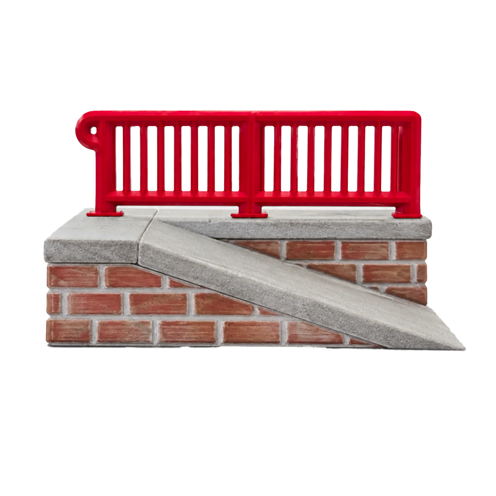 Silent Obstacles Fingerboard Ramp - Silent Ramp + Rail