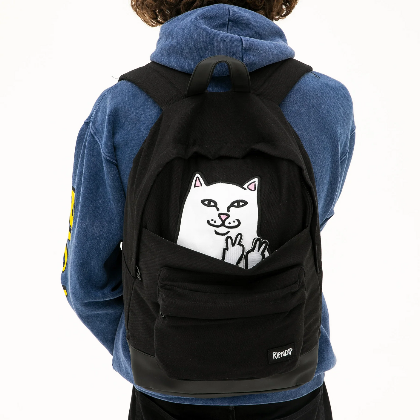 Mochila con manos de velcro Lord Nermal de RIPNDIP