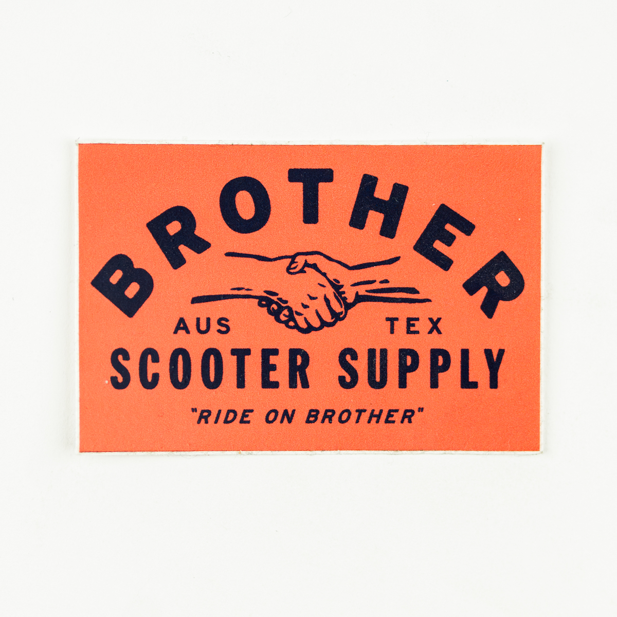 Brother Scooters Handshake Sticker