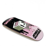 Chems Fingerboard Deck - Pink Cube Skull