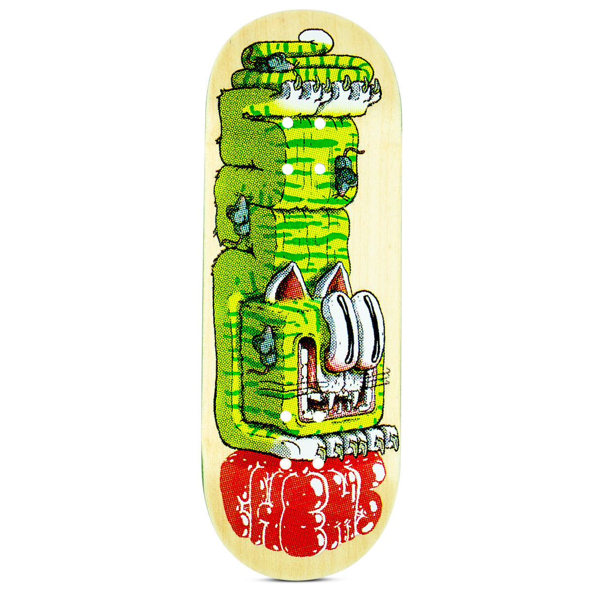 Chems Fingerboard Deck - Green Cat Guts