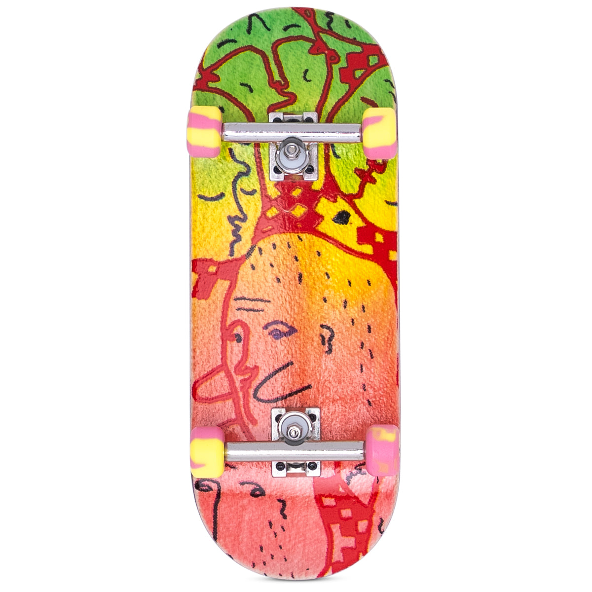 DK Fingerboard Complete w/Urethane Wheels - Faces – The Vault Pro Scooters