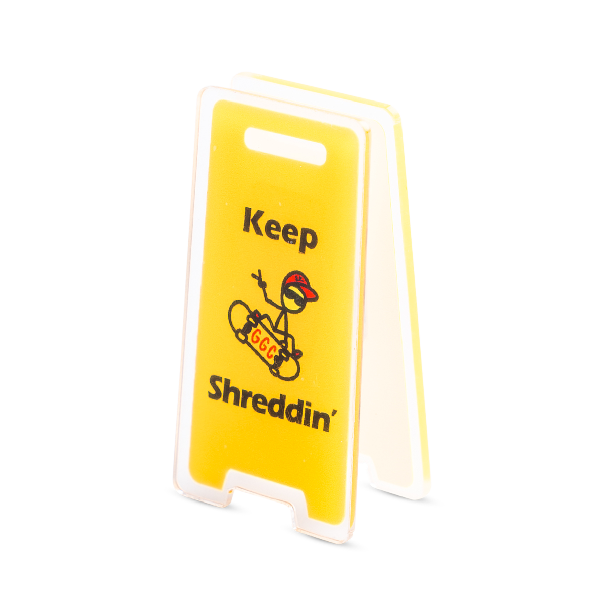 GGC Fingerboard Ramp - Keep Shredding Sign