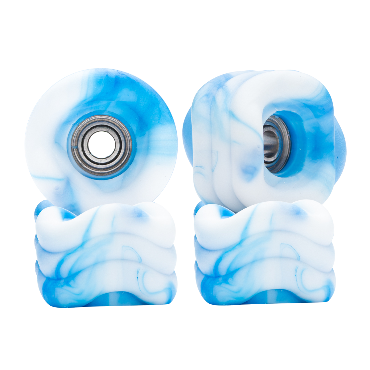 Color:Blue and White Swirl