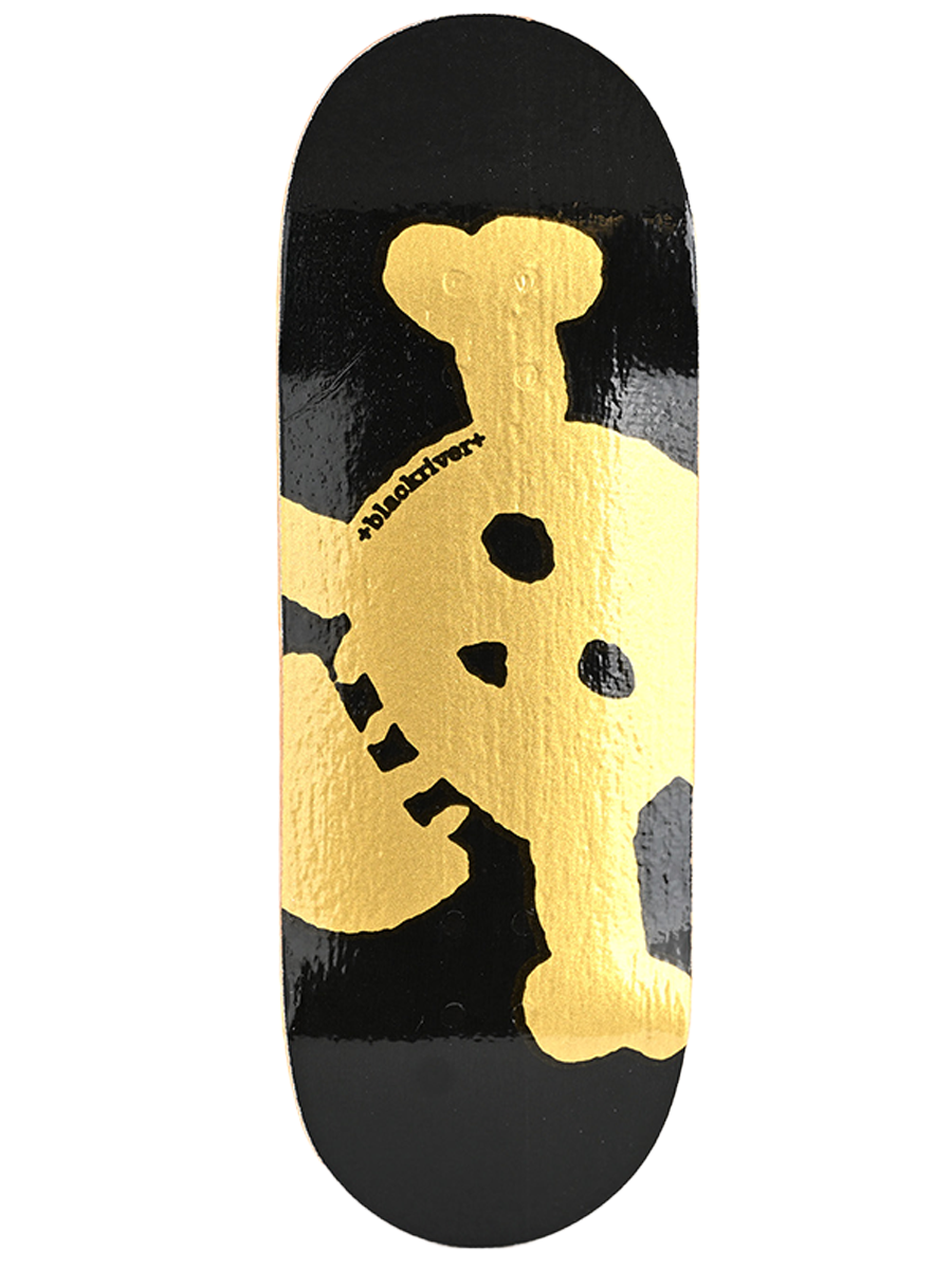 Blackriver Fingerboard Deck - Gold New Skull – The Vault Pro Scooters