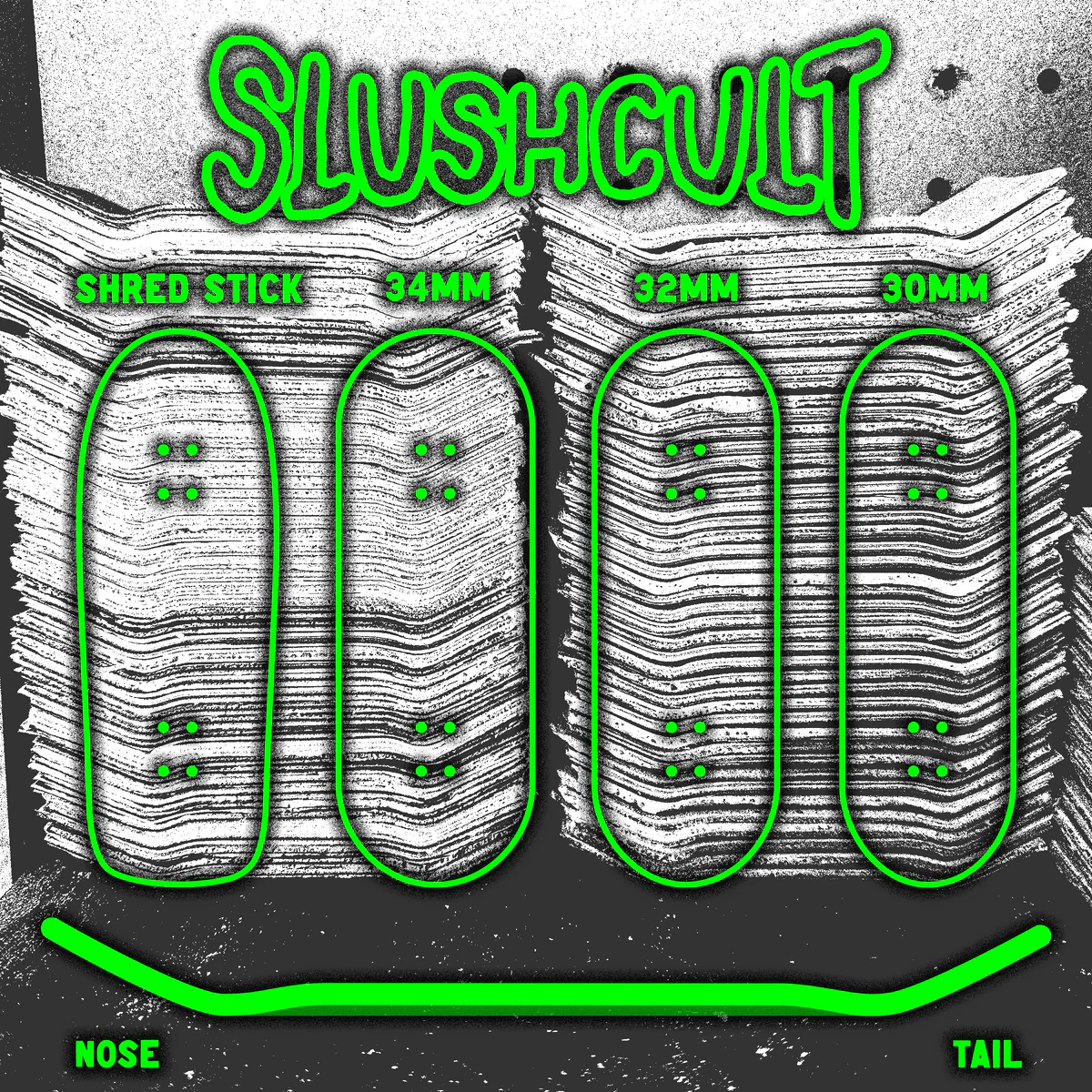 Slushcult Fingerboard Deck - Brkfst Collab