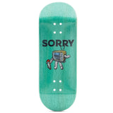 Sorry Fingerboard Deck - Green TV Dude