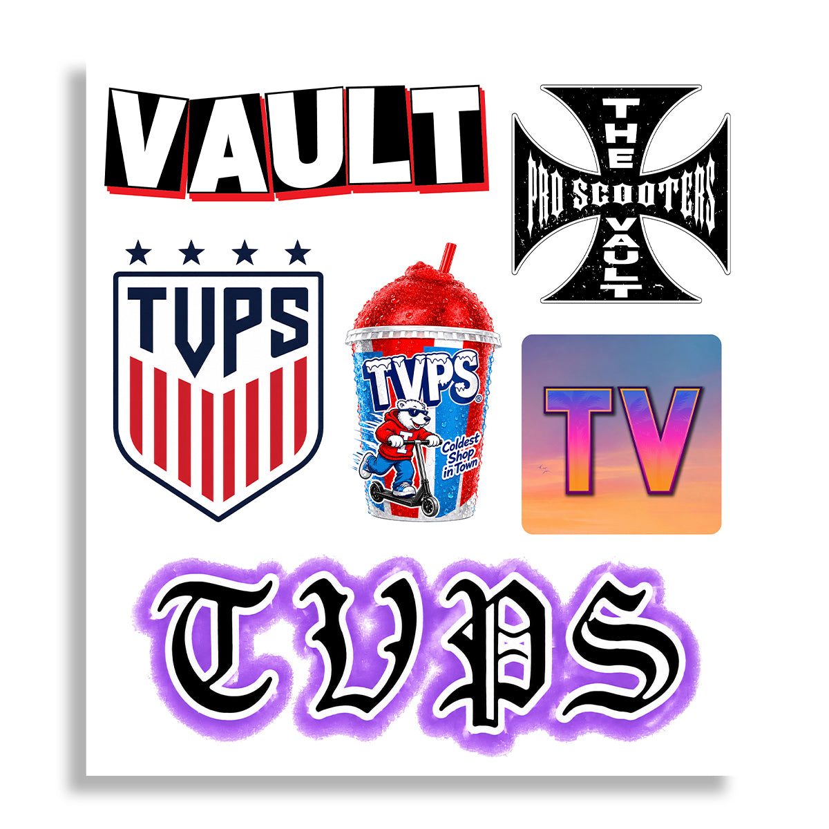 TV Sticker Sheet