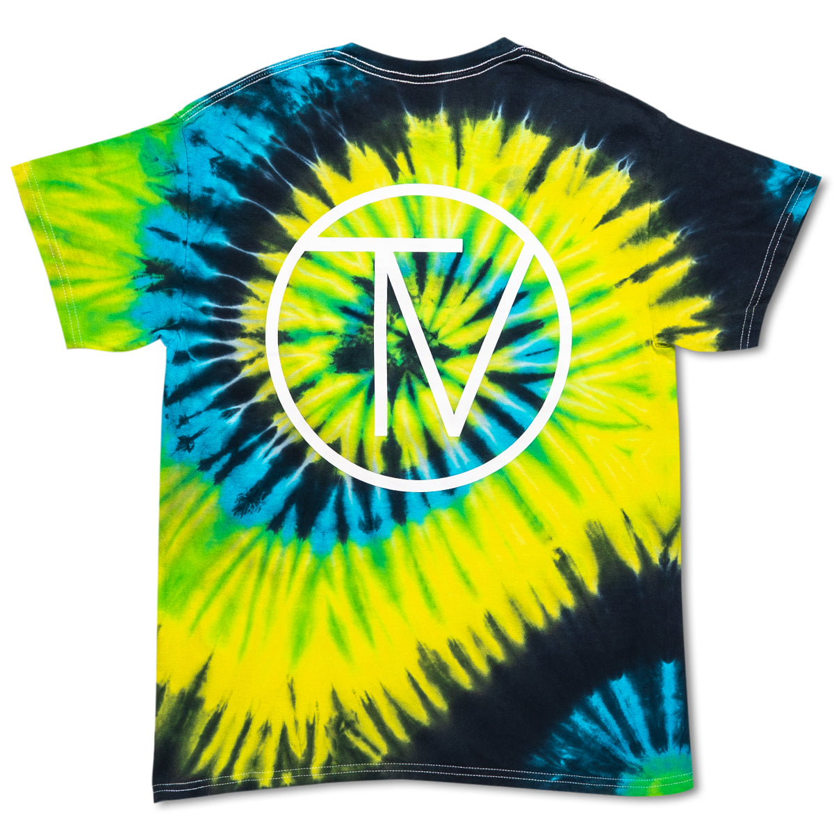 Camiseta con efecto tie-dye tropical de TV