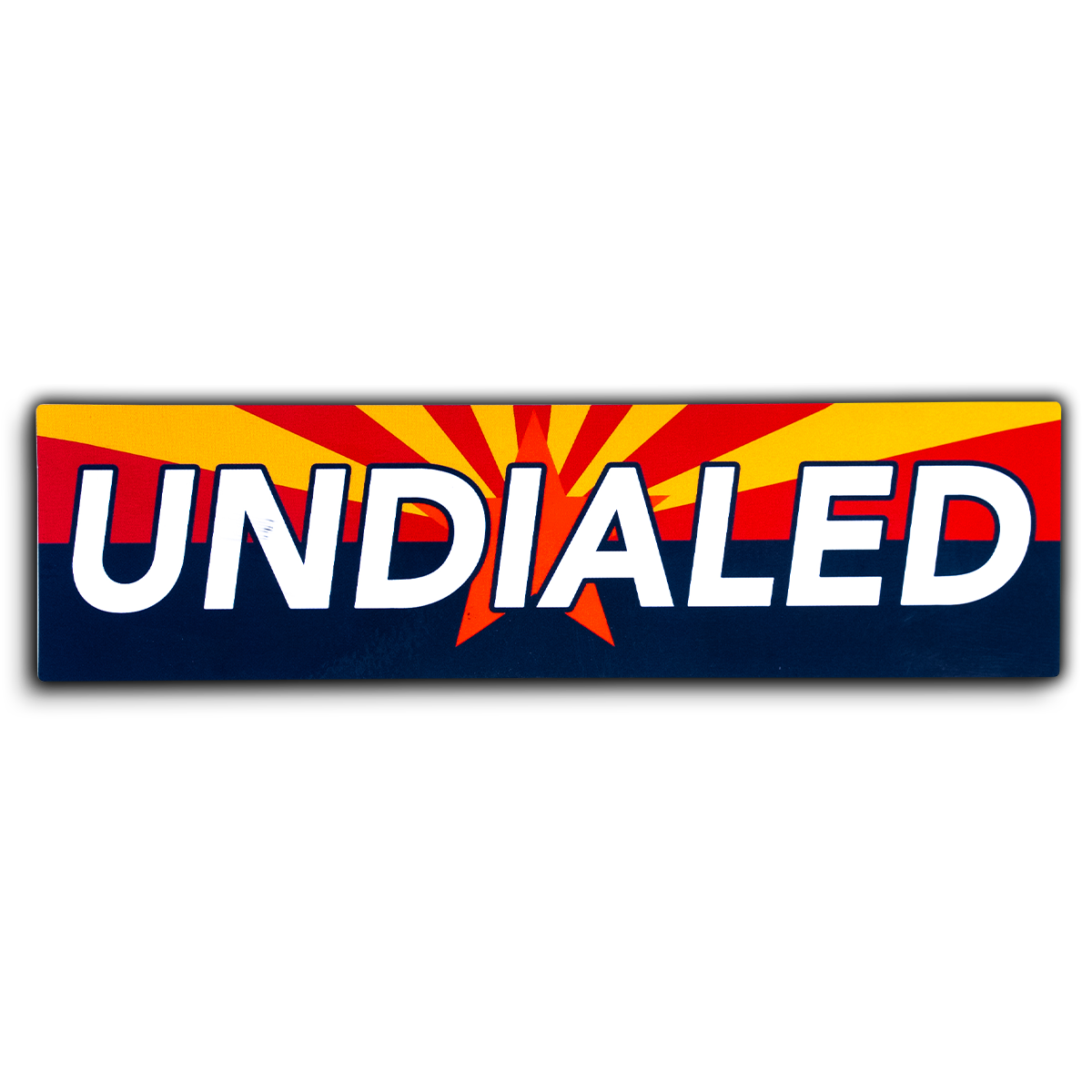 Undialed Boxed Sticker - Arizona Flag